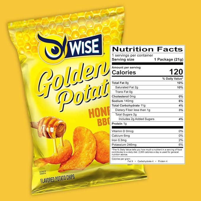 Wise Snacks Honey BBQ Potato Chips Bulk Snack