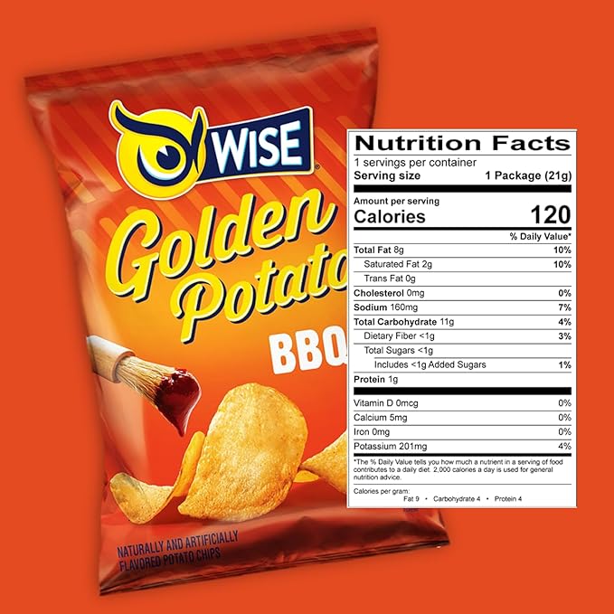 Wise Snack BBQ Potato Chips Bulk Snack Chips