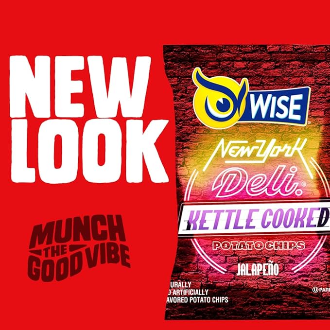 Wise Snacks NY Deli Kettle Potato Chips, Jalapeno