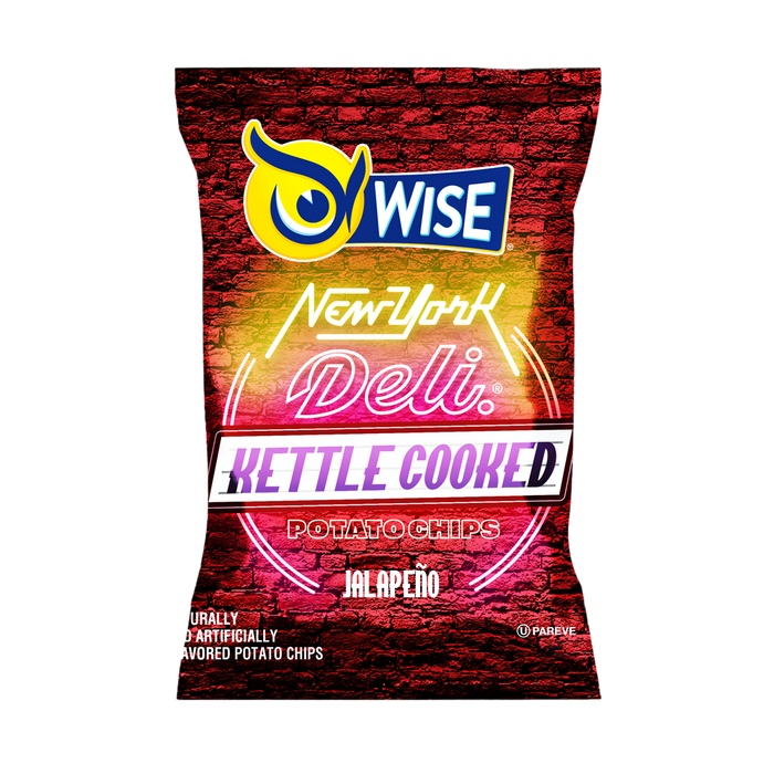 Wise Snacks NY Deli Kettle Potato Chips, Jalapeno