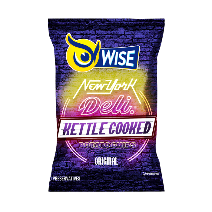 WISE Snacks NY Deli Kettle Potato Chips, Original